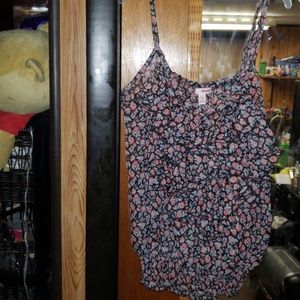 Women sheer ruffle top